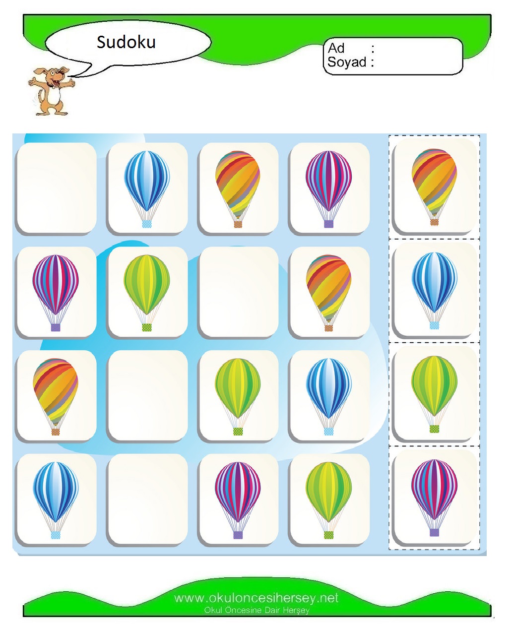 Resimli Sudoku Bulmaca