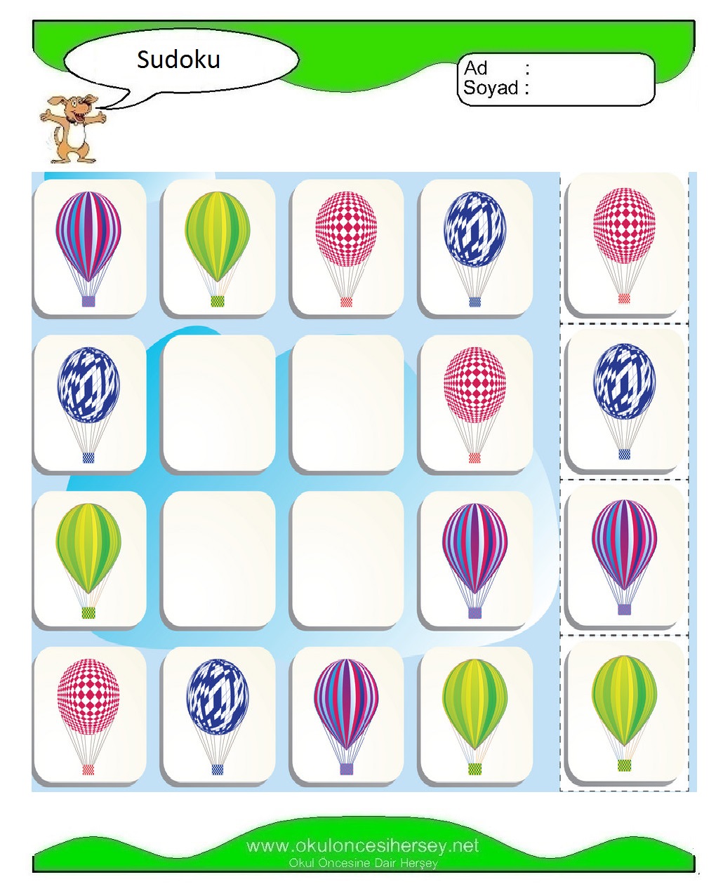 Resimli Sudoku Bulmaca