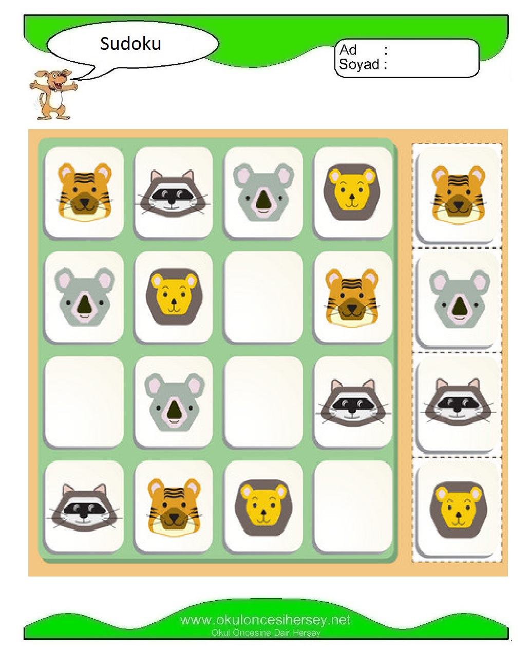 Resimli Sudoku Bulmaca