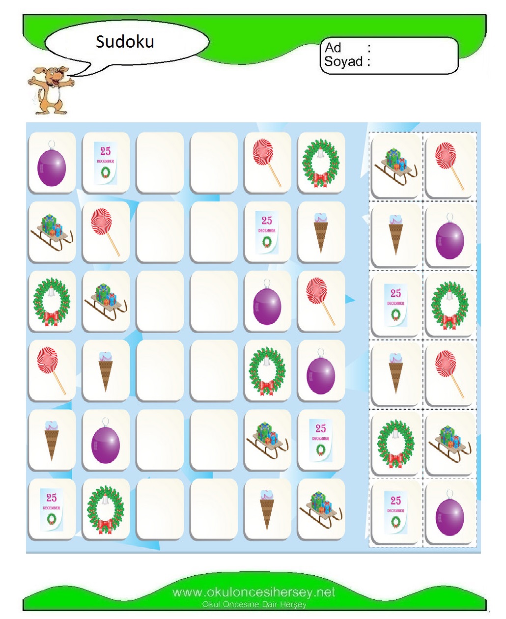 Resimli Sudoku Bulmaca