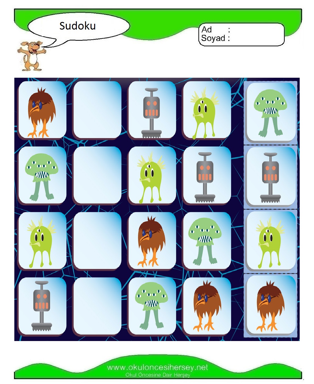 Resimli Sudoku Bulmaca