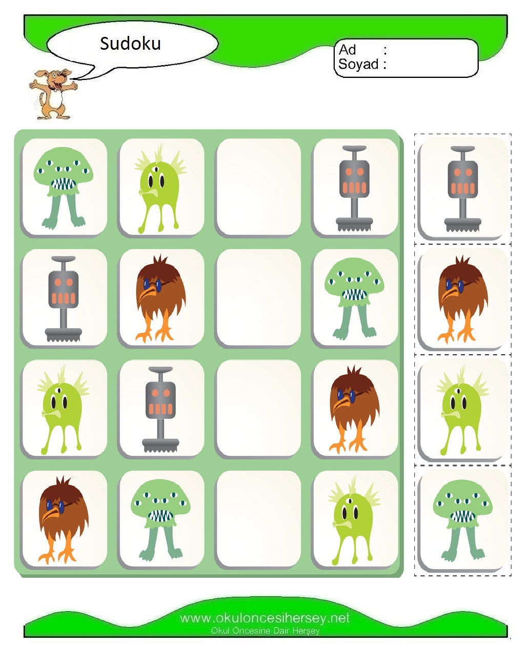 Resimli Sudoku Bulmaca