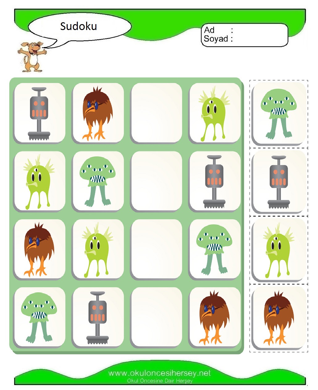 Resimli Sudoku Bulmaca
