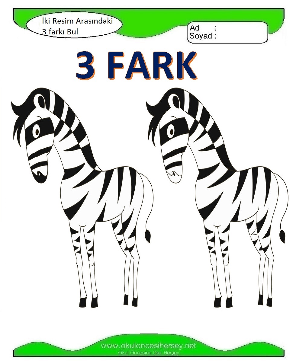 İki Resim Arasındaki 3 Farkı Bul