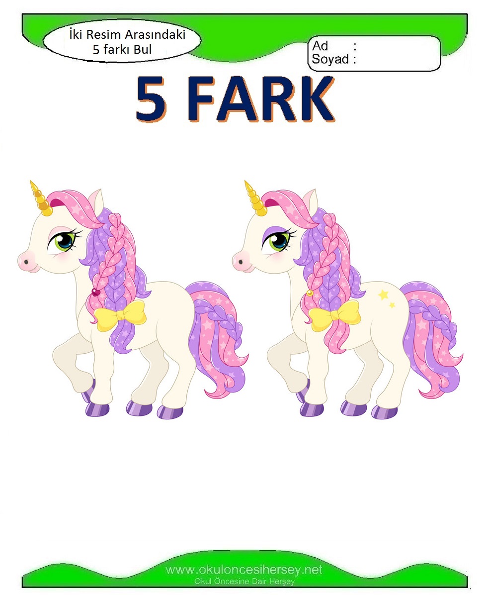 İki Resim Arasındaki 5 Farkı Bul