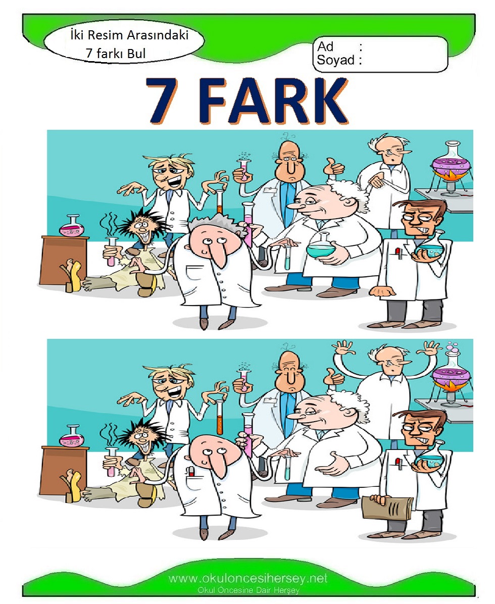 İki Resim Arasındaki 7 Farkı Bul