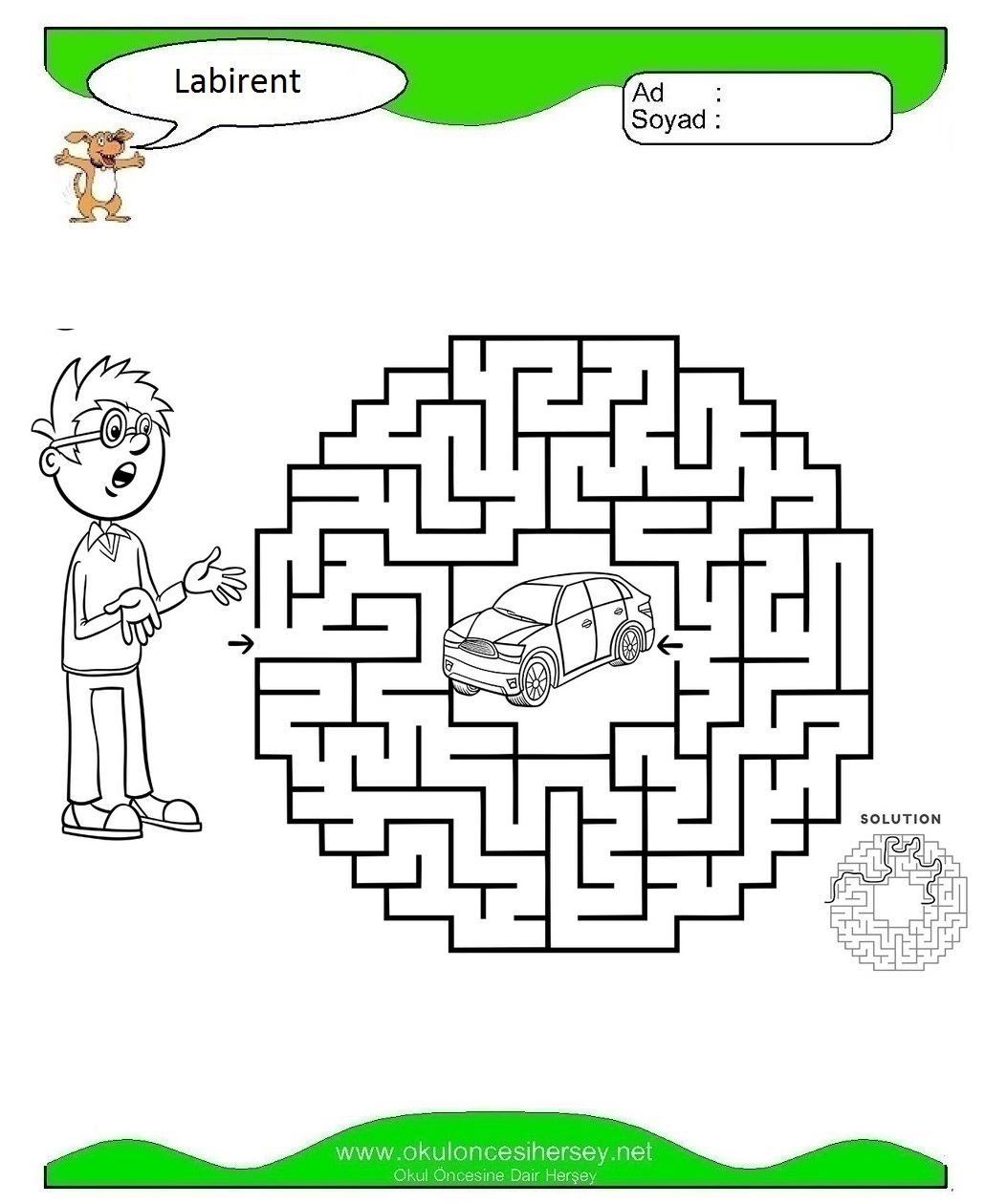 Labirent Bulmaca