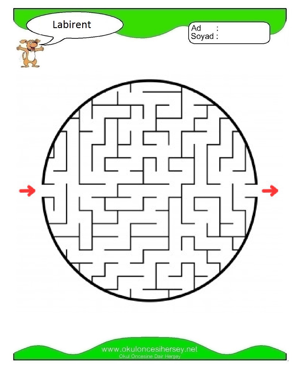Labirent Bulmaca