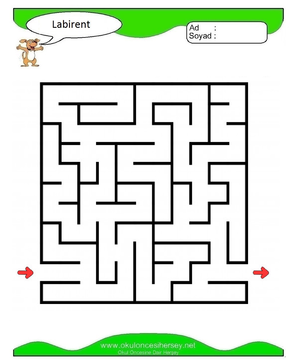 Labirent Bulmaca