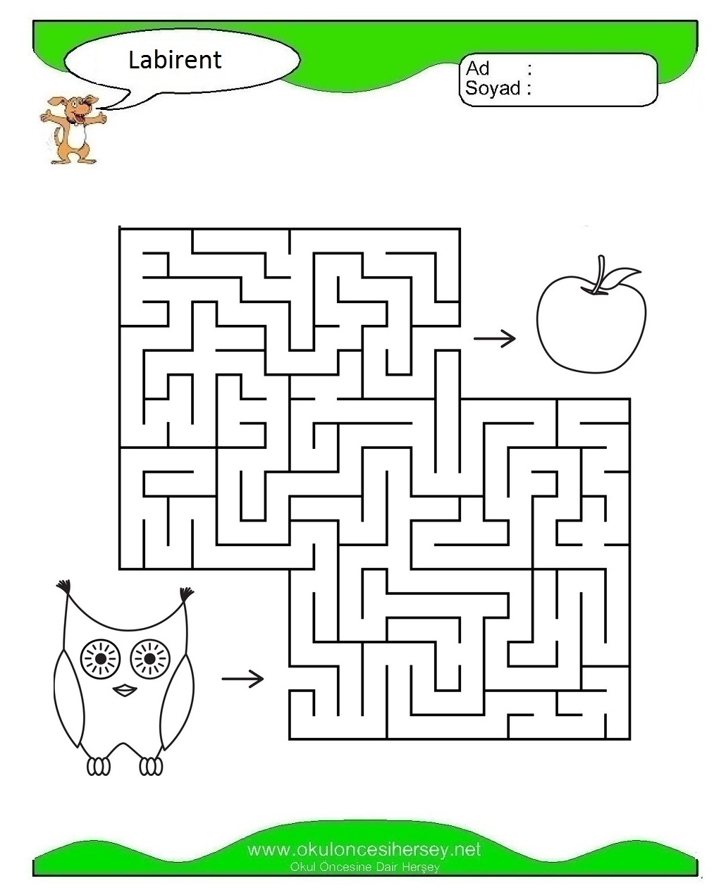 Labirent Bulmaca