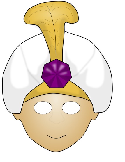    Padişah maske Şablonları