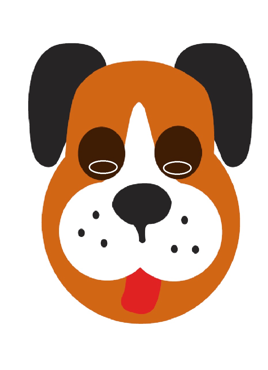  Köpek   maske Şablonları