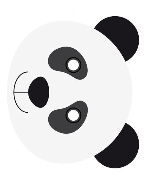 Kağıt Panda Maskesi
