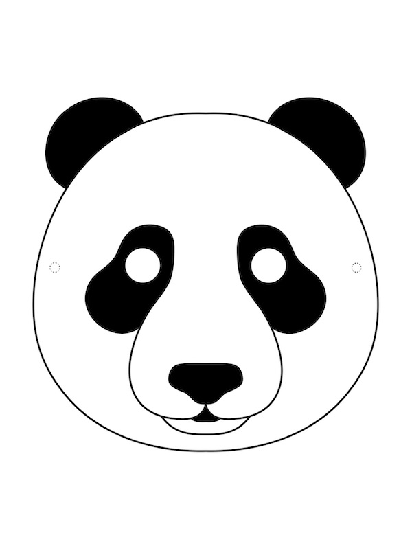 Kağıt Panda Maskesi