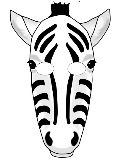 Kağıt Zebra Maskesi
