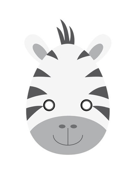Kağıt Zebra Maskesi