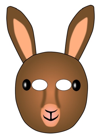   Kanguru maske Şablonları
