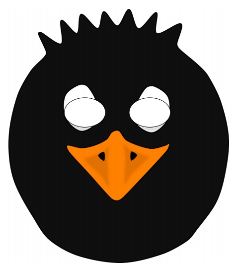    Penguen   maske Şablonları