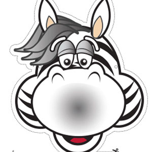     Zebra maske Şablonları