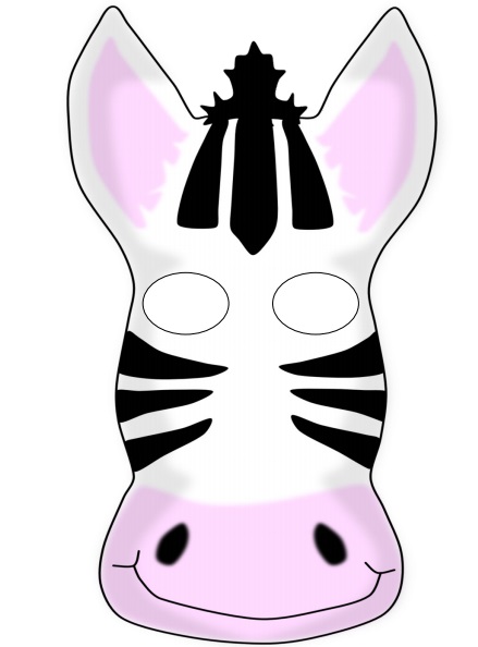 Kağıt Zebra Maskesi