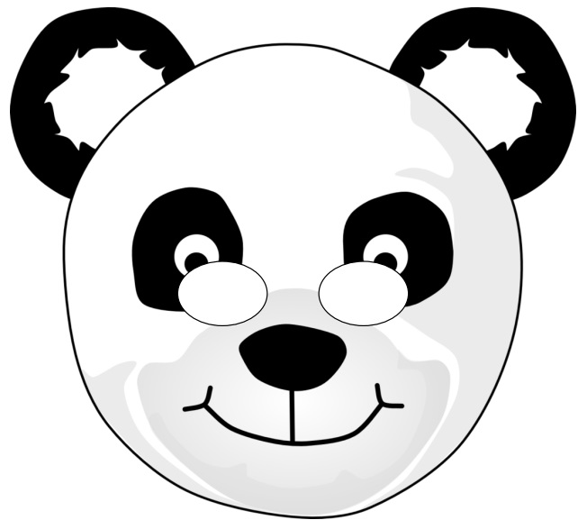 Kağıt Panda Maskesi