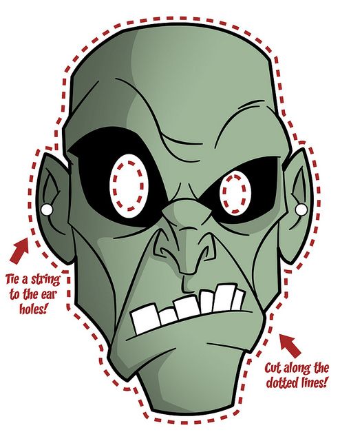   Korkunç  maske Şablonları