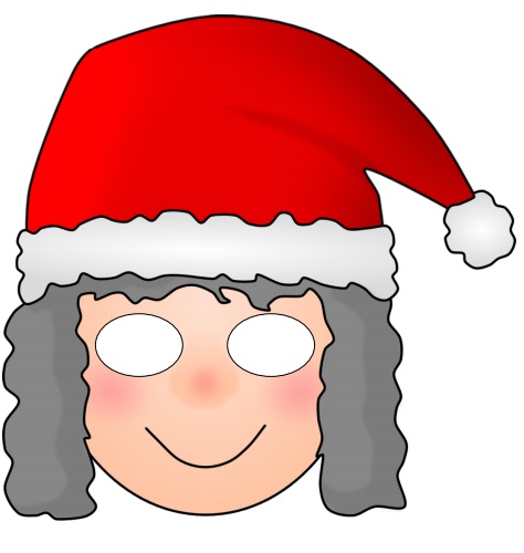 Çocuklar İçin  Noel Baba Hazır Maske Şablonları 