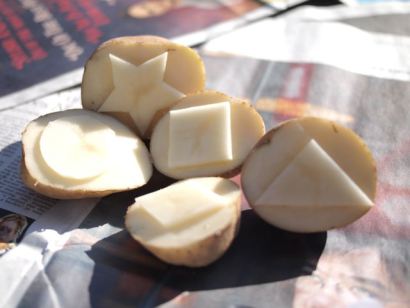 Patates Baskı Çalışmalaçrı