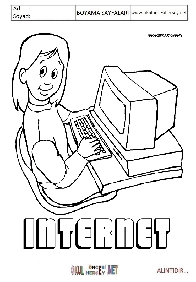 Çocuklar İçin  internet Boyama Sayfaları 