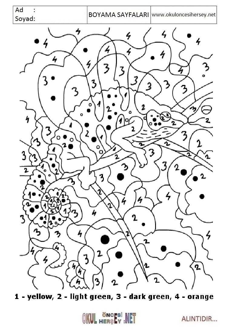Rakama Göre Boya- Sayıya göre boya