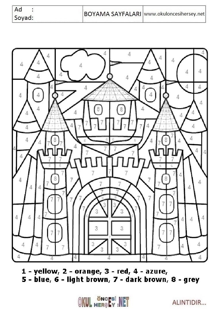 Rakama Göre Boya- Sayıya göre boya