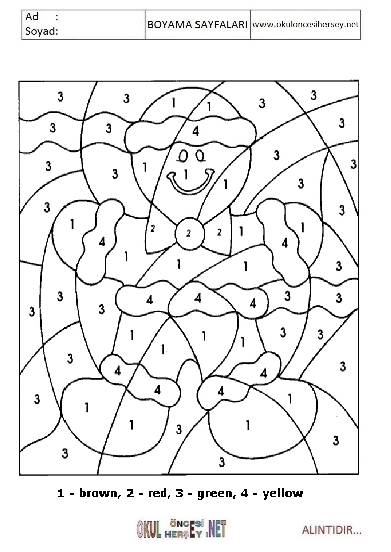 Rakama Göre Boya- Sayıya göre boya