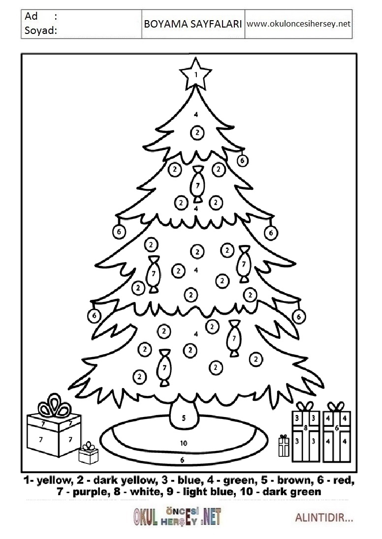 Rakama Göre Boya- Sayıya göre boya