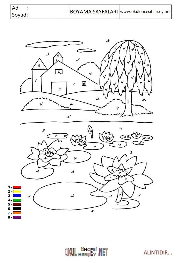Rakama Göre Boya- Sayıya göre boya