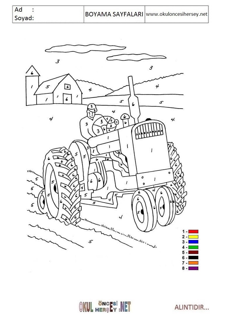 Rakama Göre Boya- Sayıya göre boya