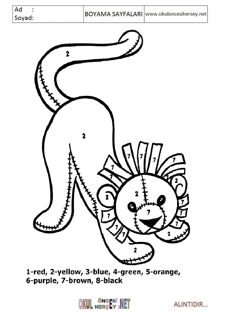 Rakama Göre Boya- Sayıya göre boya
