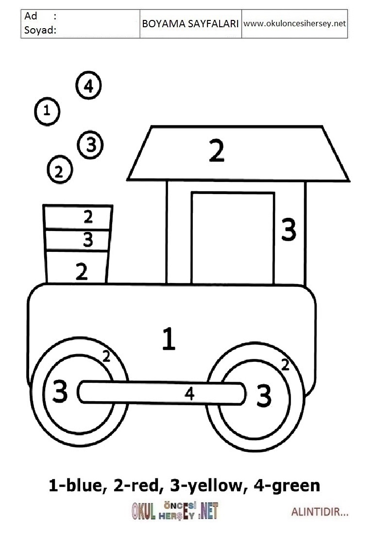 Rakama Göre Boya- Sayıya göre boya