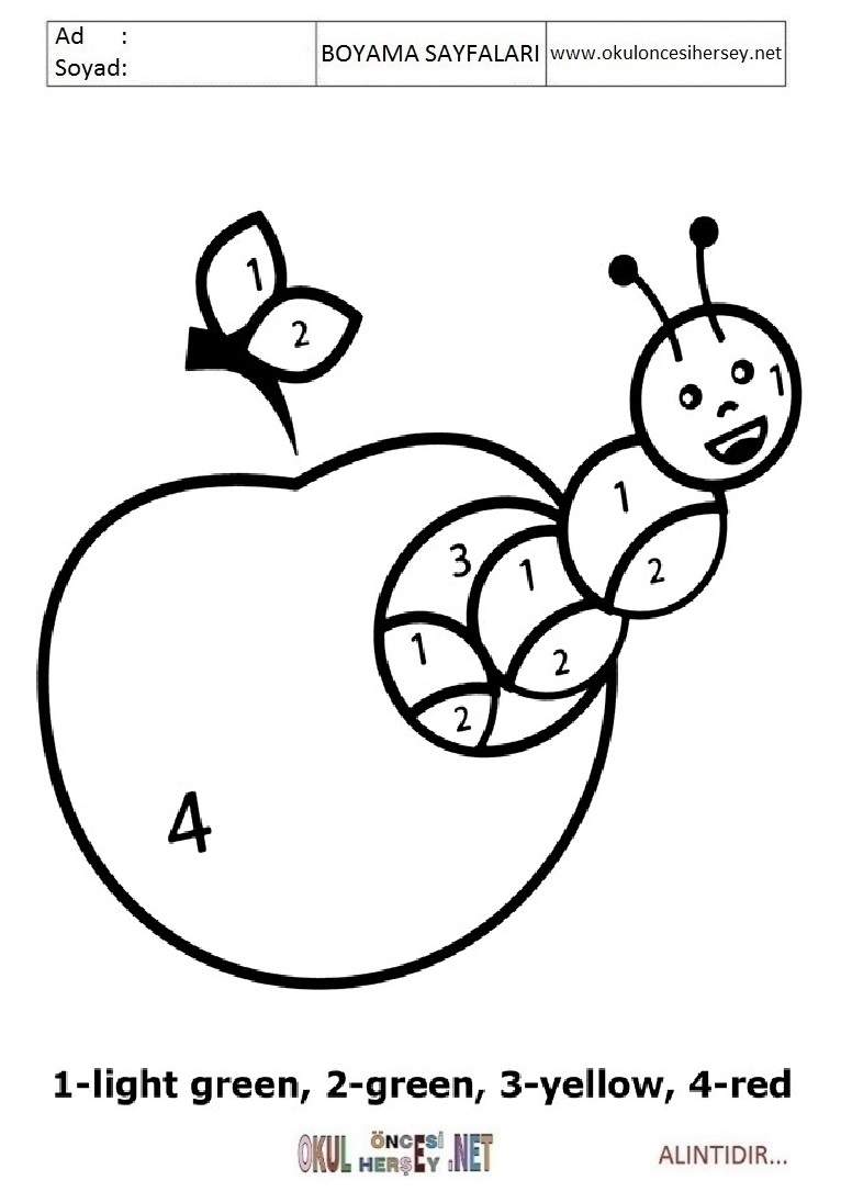 Rakama Göre Boya- Sayıya göre boya