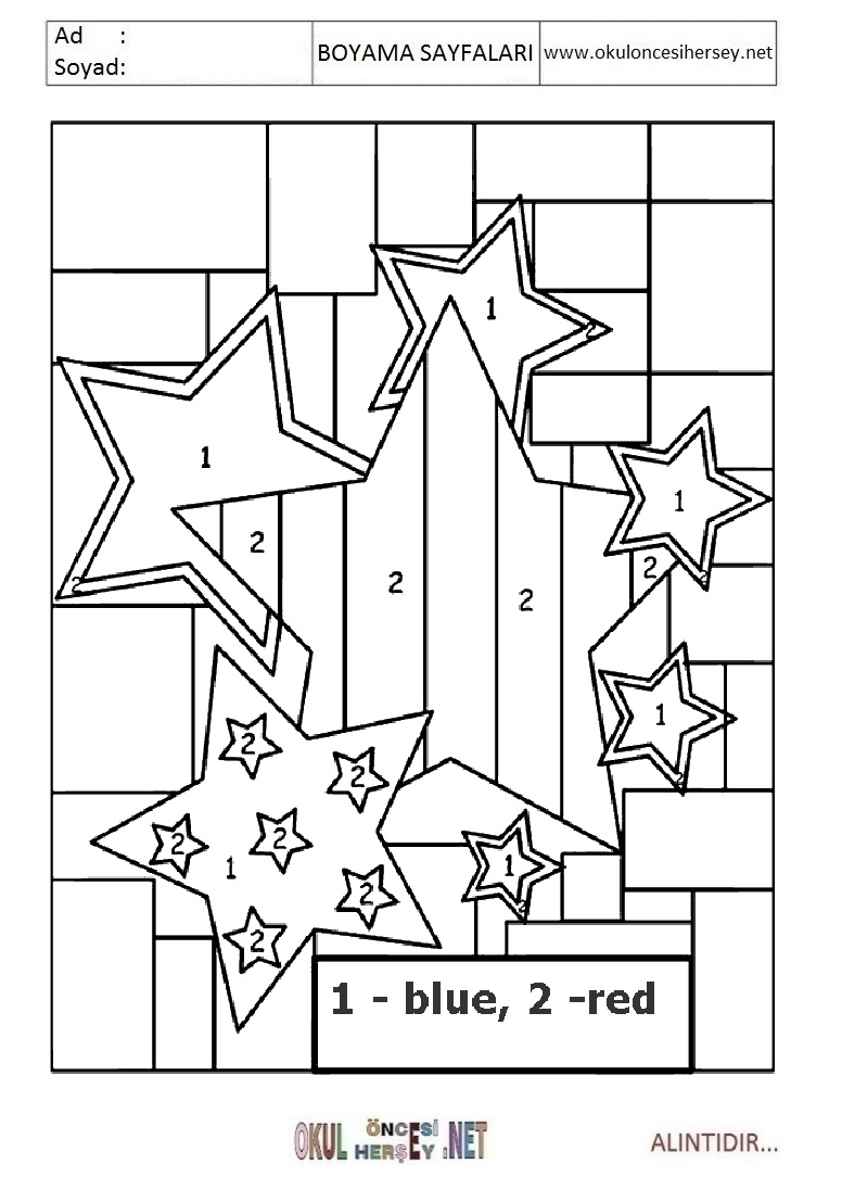 Rakama Göre Boya- Sayıya göre boya