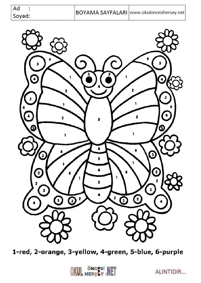 Rakama Göre Boya- Sayıya göre boya