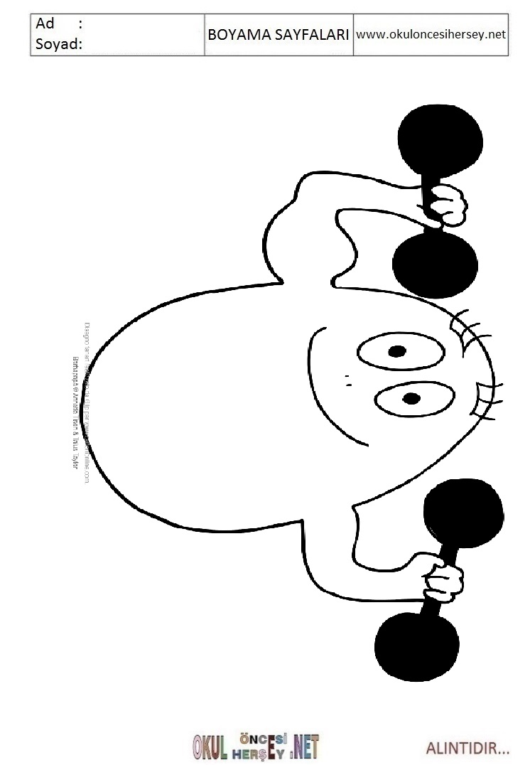 Çocuklar İçin Barbapapa Boyama Sayfaları 