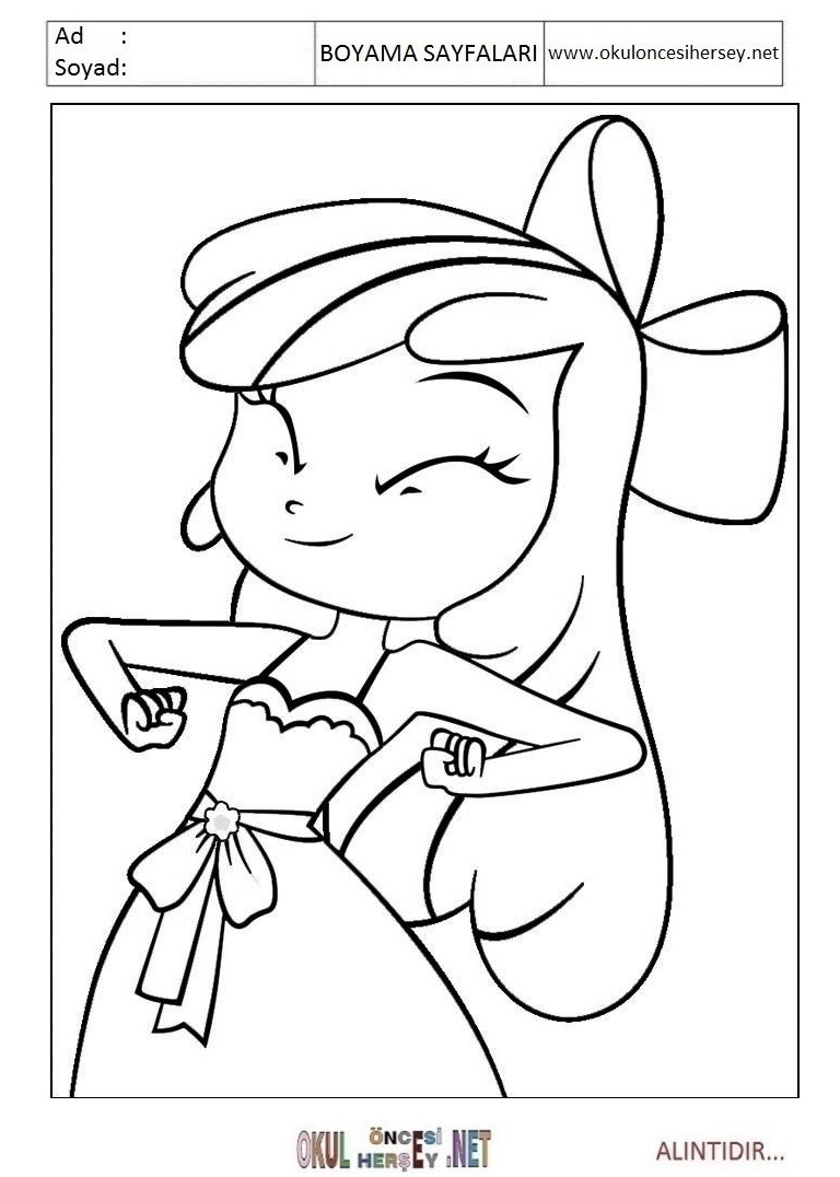 Çocuklar İçin Equestria Girls Boyama Sayfaları 