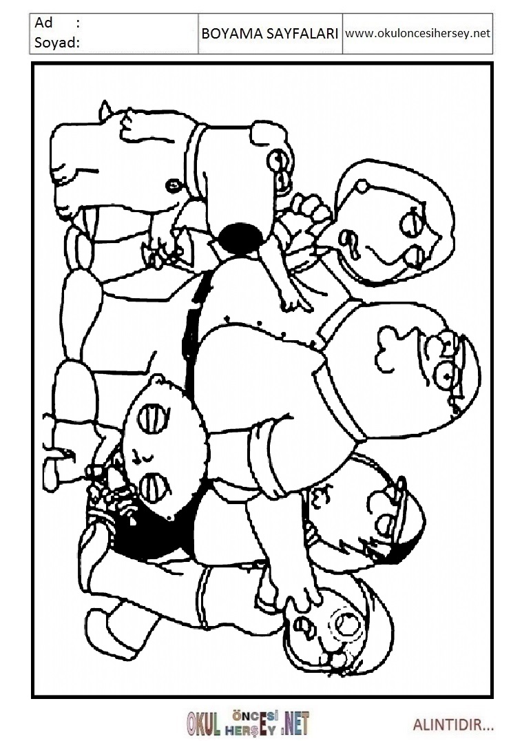 Çocuklar İçin Family Guy Boyama Sayfaları 