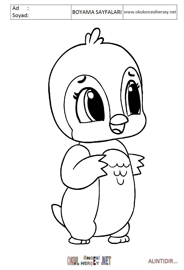 Çocuklar İçin Hatchimals Boyama Sayfaları 
