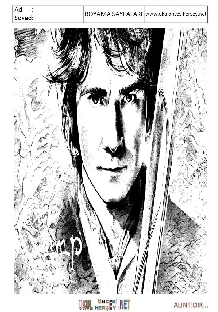 Çocuklar İçin Hobbit Boyama Sayfaları 