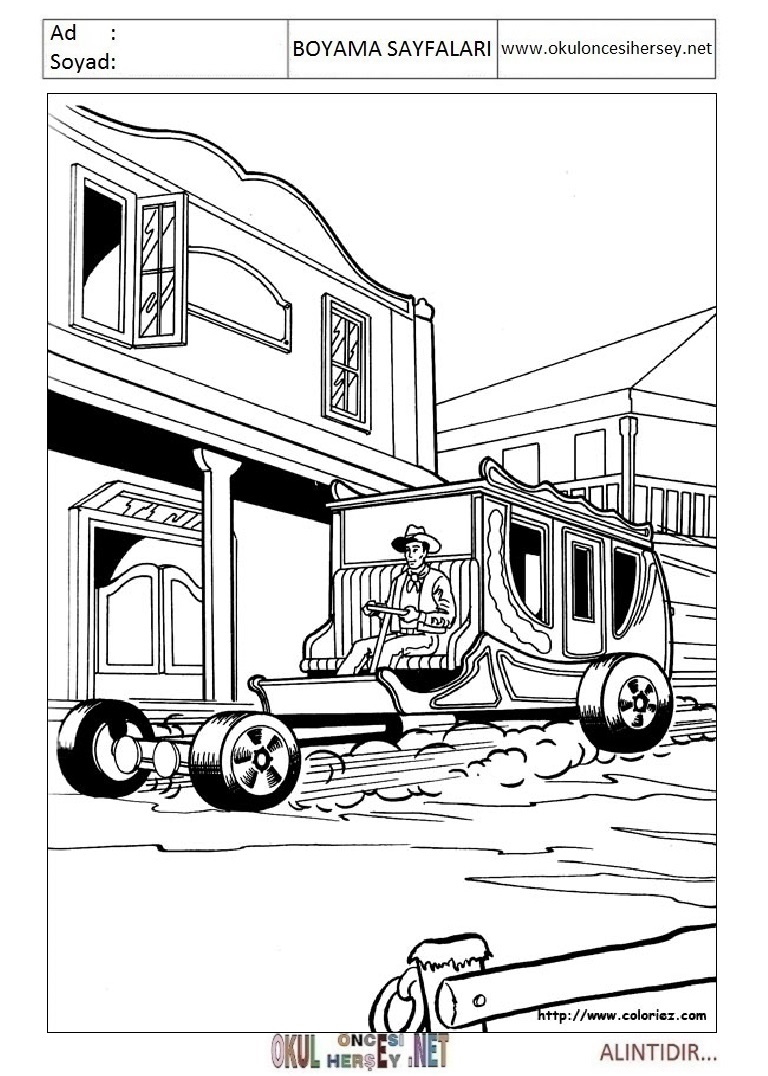 Çocuklar İçin Hot Wheels Boyama Sayfaları 