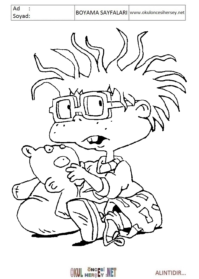 Çocuklar İçin Rugrats Boyama Sayfaları 