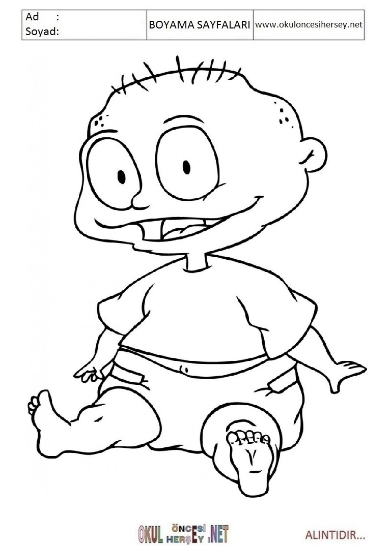 Çocuklar İçin Rugrats Boyama Sayfaları 