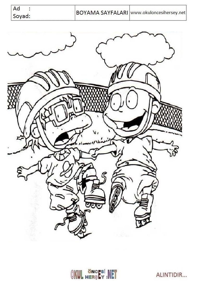 Çocuklar İçin Rugrats Boyama Sayfaları 