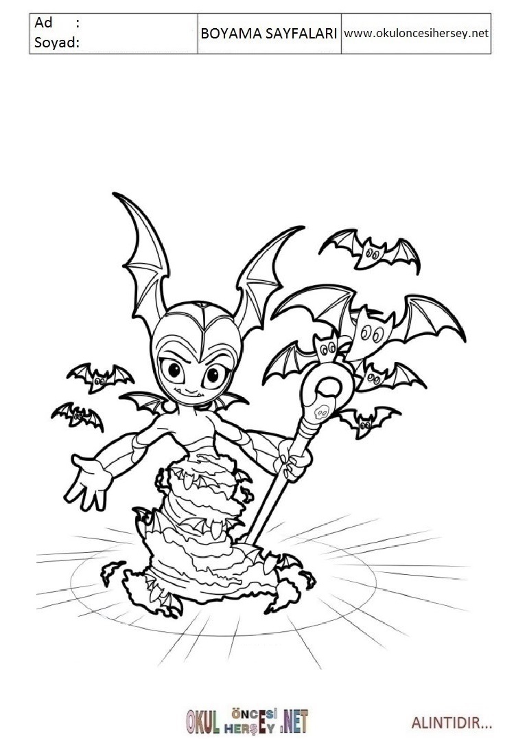 Çocuklar İçin Skylanders Boyama Sayfaları 